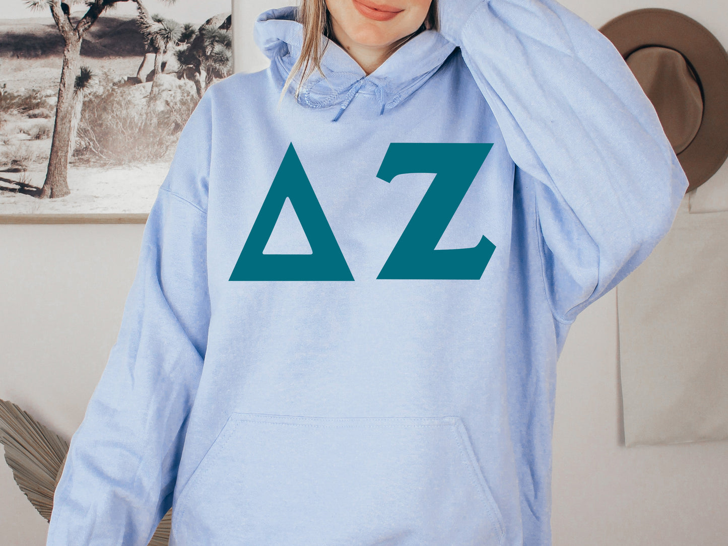 Delta Zeta Back to the Basics Sorority Hoodie _ 635g