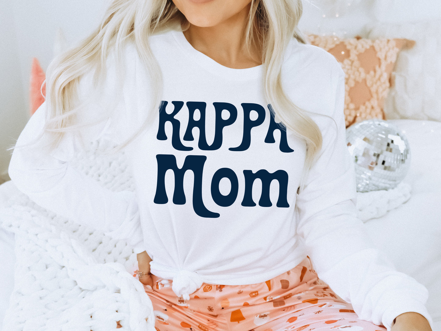 Kappa Kappa Gamma Got it from my Mom Sorority Long Sleeve T-shirt _ 3088g