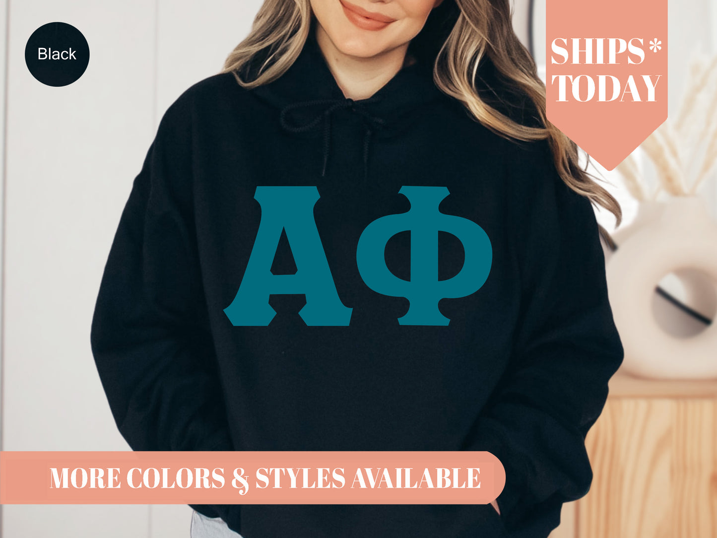 Alpha Phi Back to the Basics Sorority Hoodie _ 627g