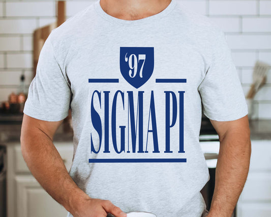 Sigma Pi Shield Fraternity T-shirt _ 1208g