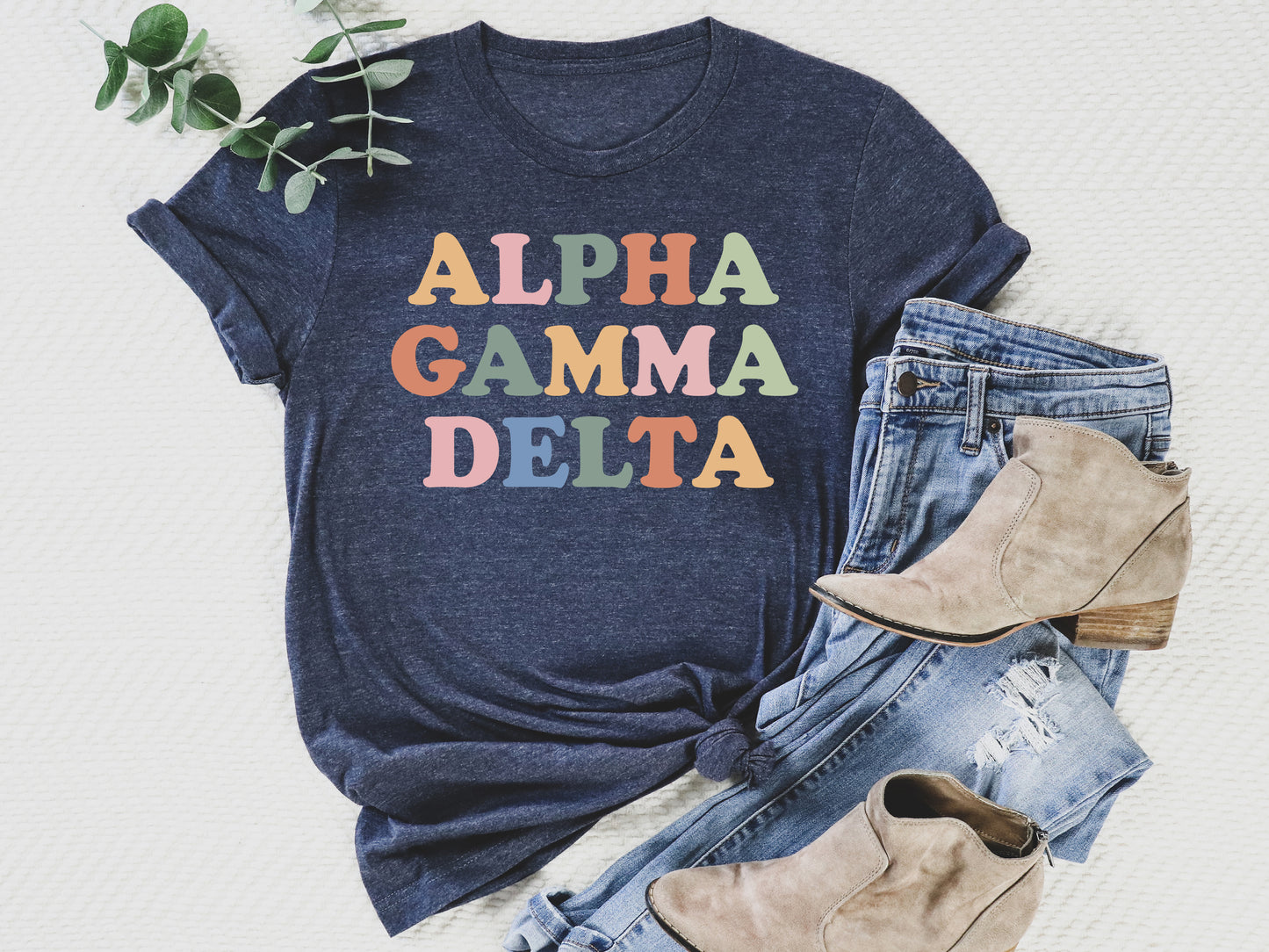 Alpha Gamma Delta Bright and Proud Sorority T-shirt _ 417g