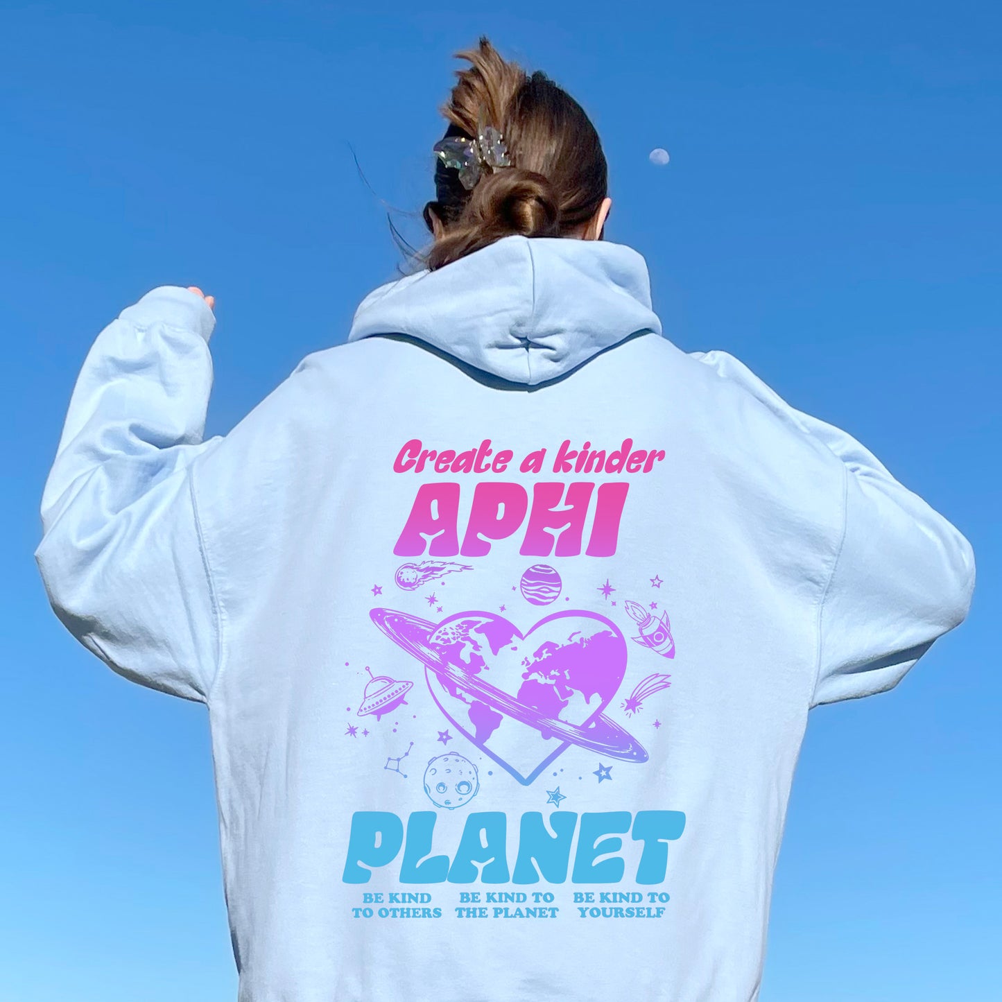 Alpha Phi Ombre Worlds Sorority Hoodie _ 35546g