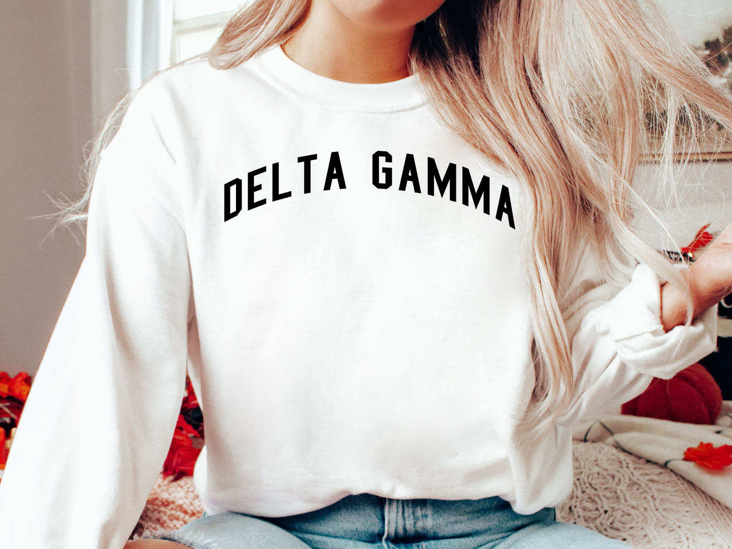 Delta Gamma Just Bold Sorority Sweatshirt _ 2380g