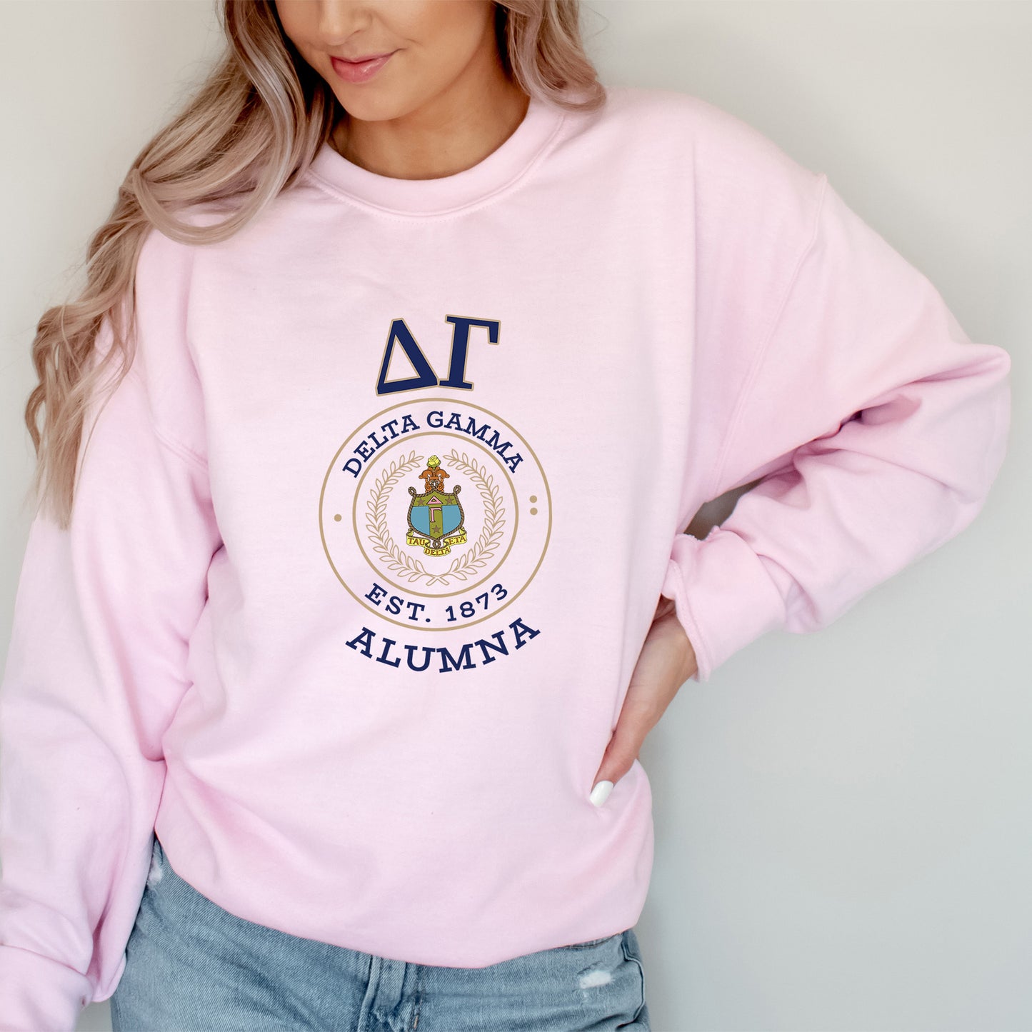 Delta Gamma Alumna Vintage Sorority Sweatshirt _ 31020g