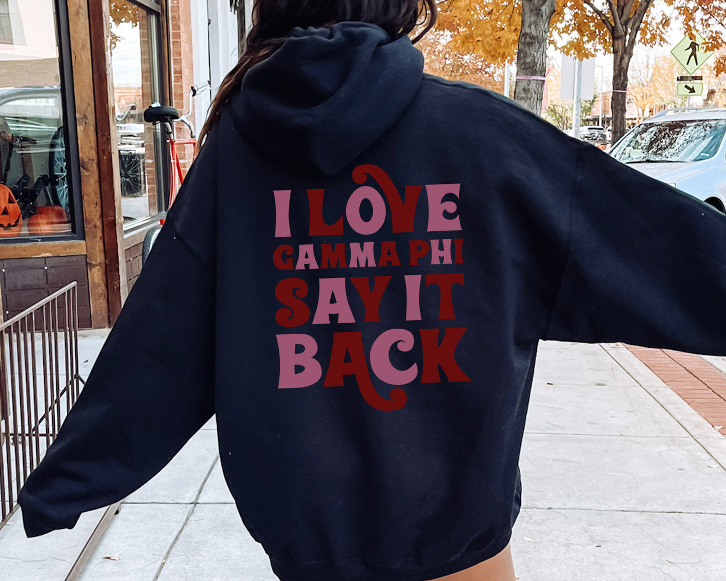 Gamma Phi Beta Say it Back Sorority Hoodie _ 33386g