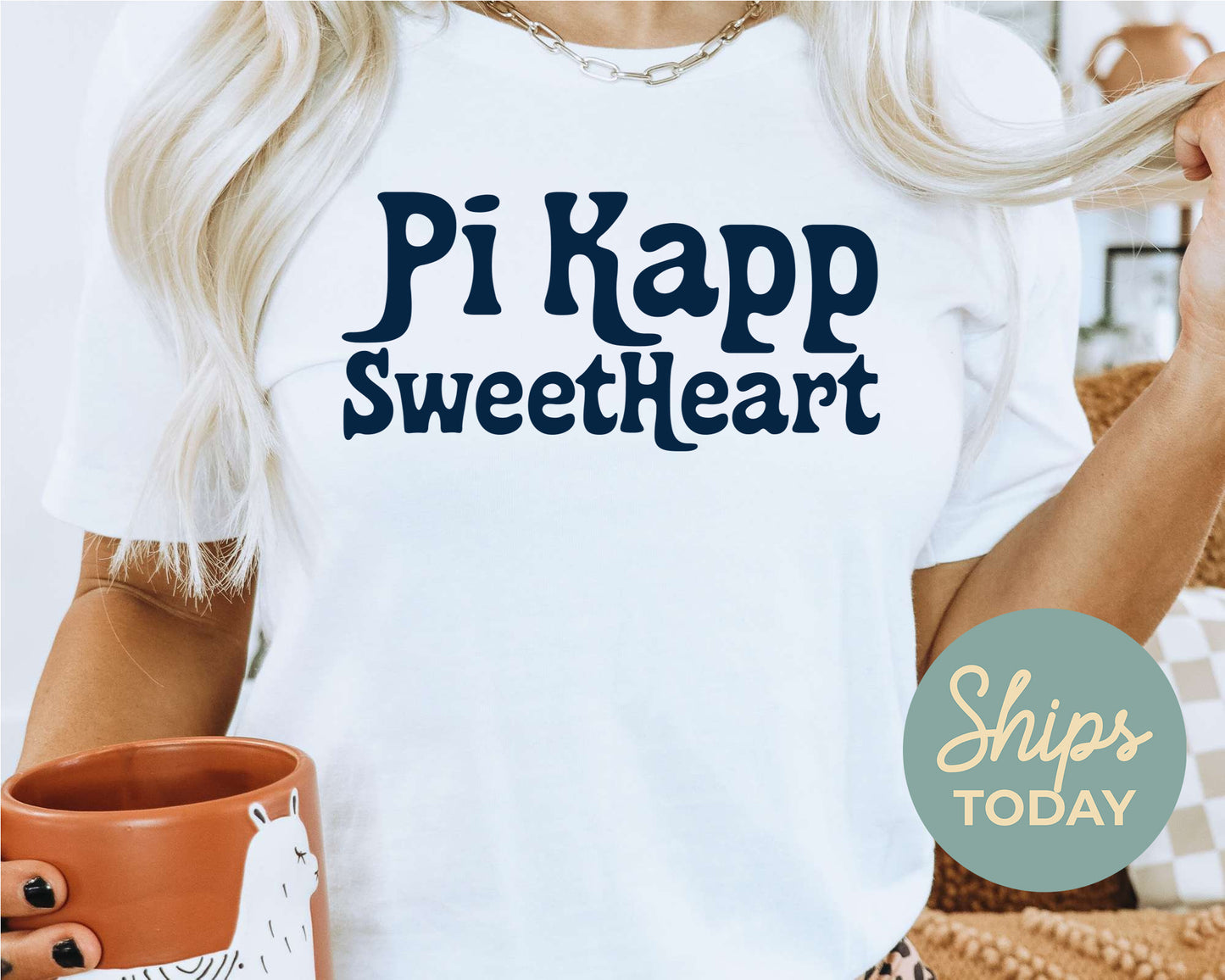 Pi Kappa Phi Trendy Sweetheart Fraternity T-shirt _ 2008g