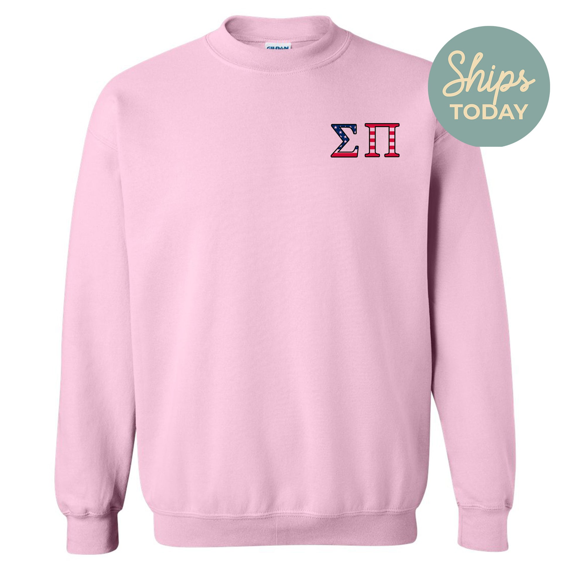 a pink sweatshirt with the words shop today on it