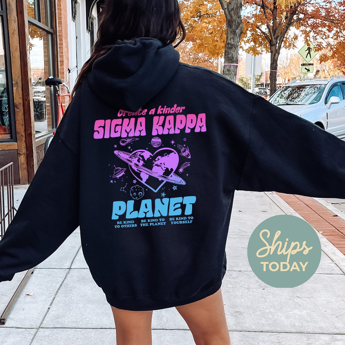 Sigma Kappa Ombre Worlds Sorority Hoodie _ 35563g