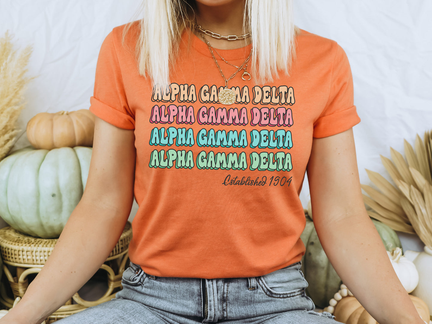 Alpha Gamma Delta Lucy Sorority T-shirt _ 261g
