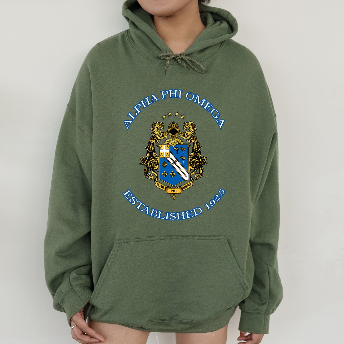 Alpha Phi Omega Iconic Insignia COED Hoodie _ 35665g