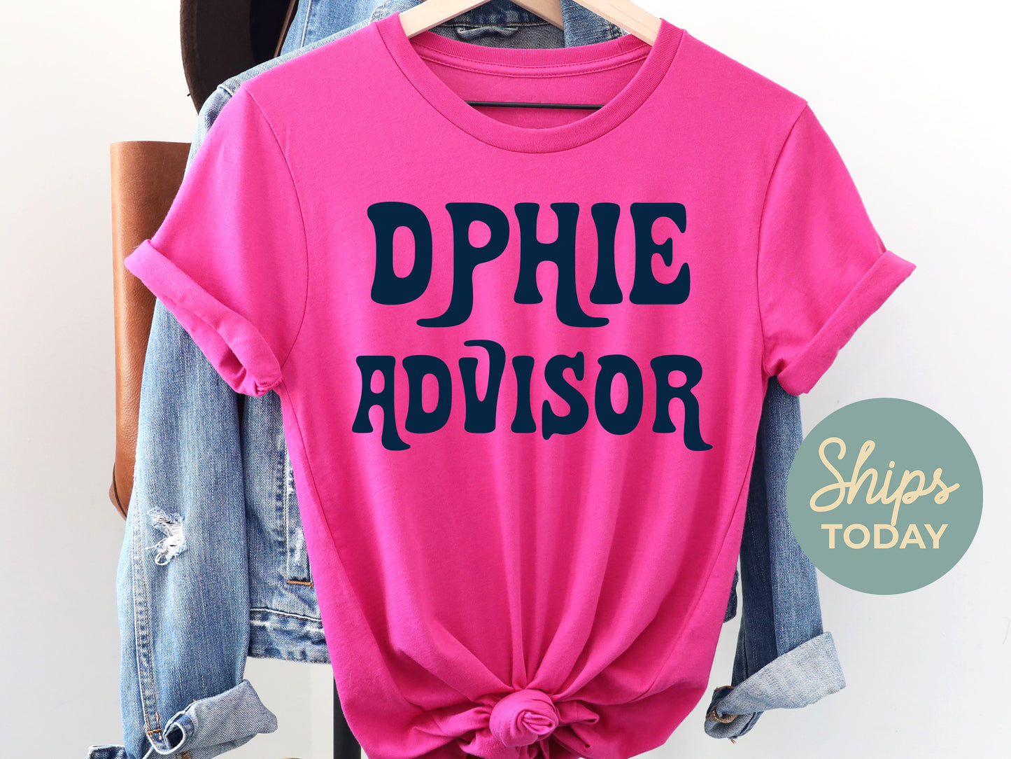Delta Phi Epsilon Best Advisor Sorority T-shirt _ 3109g