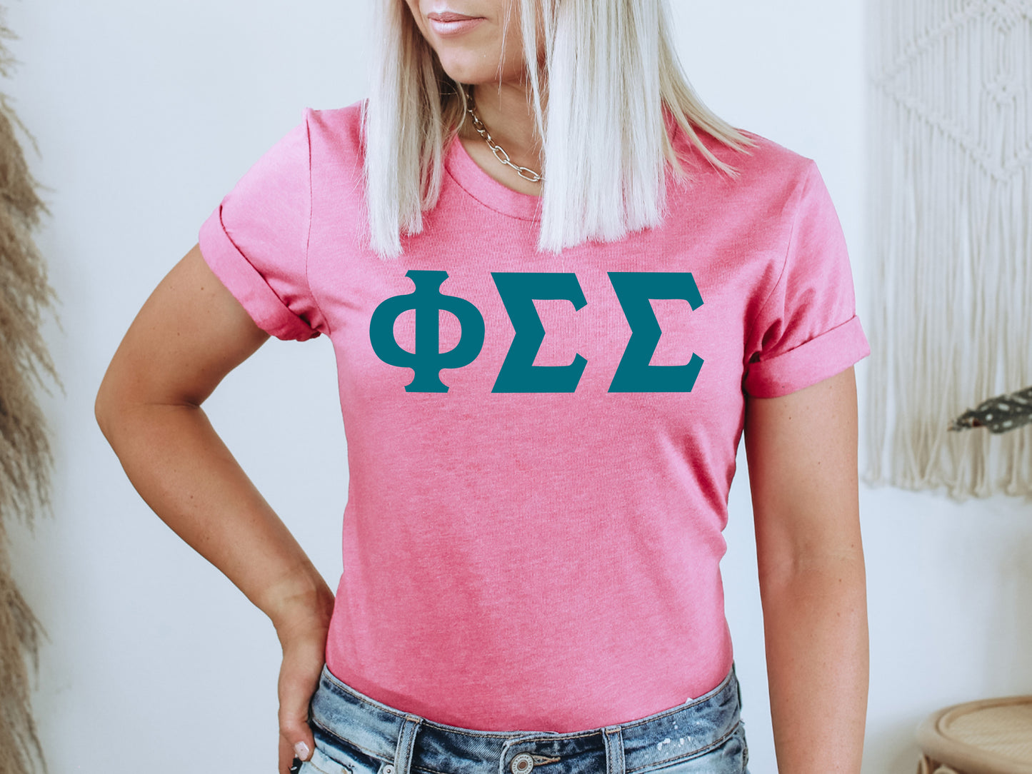 Phi Sigma Sigma Back to the Basics Sorority T-shirt _ 641g
