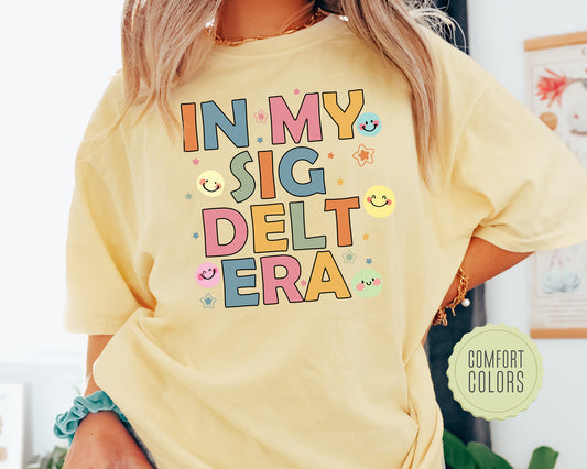 Sigma Delta Tau Sorority Era Comfort Colors Sorority T-shirt _ 35458g