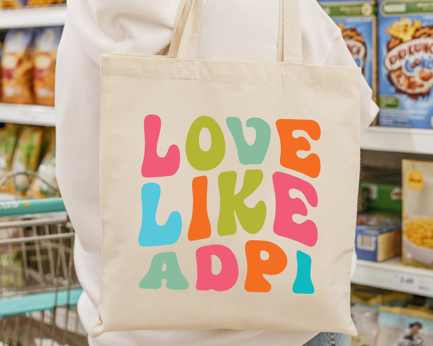 Alpha Delta Pi Love Like Sorority Tote Bag _ 34335g