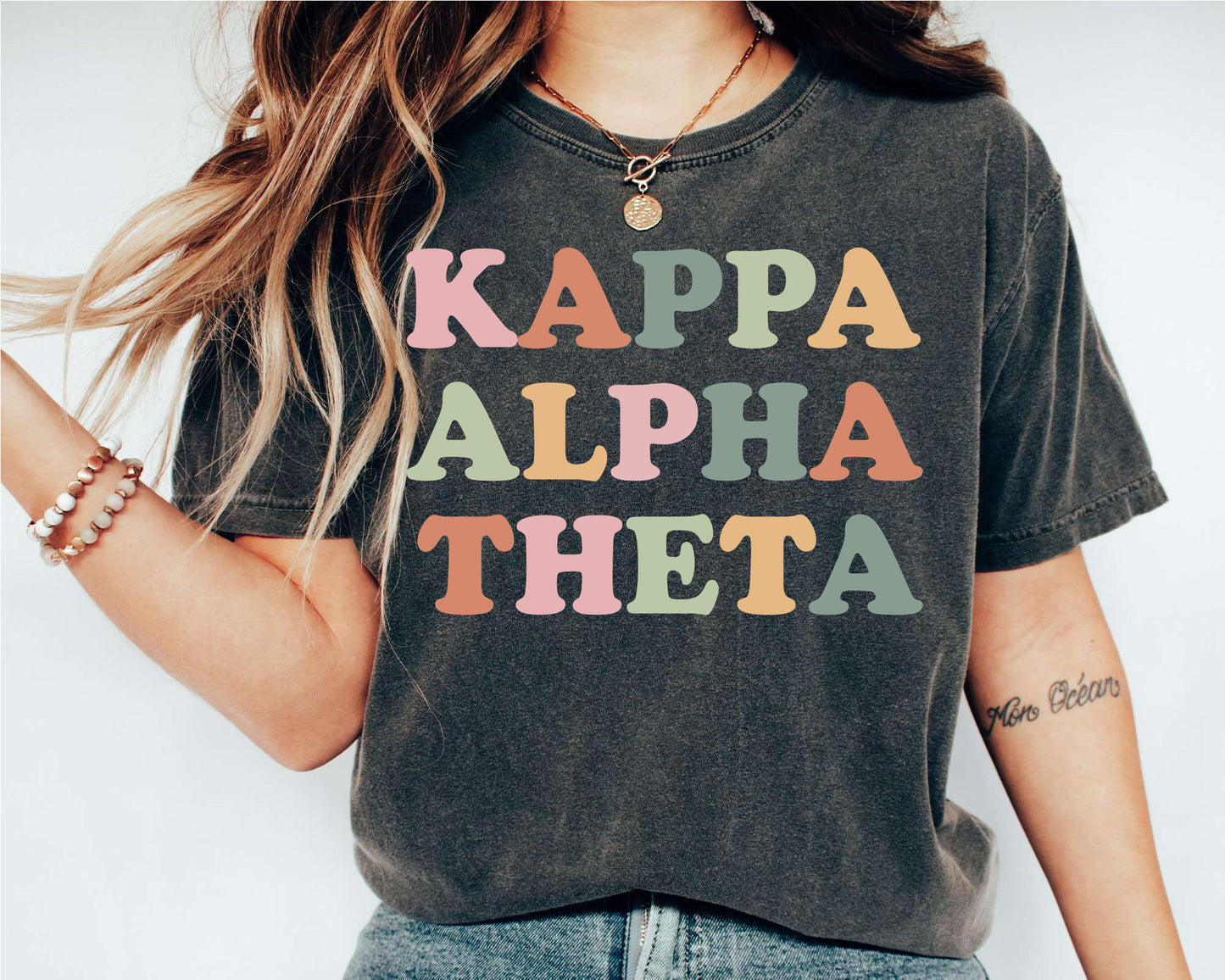 Kappa Alpha Theta Bright and Proud Sorority T-shirt _ 429g