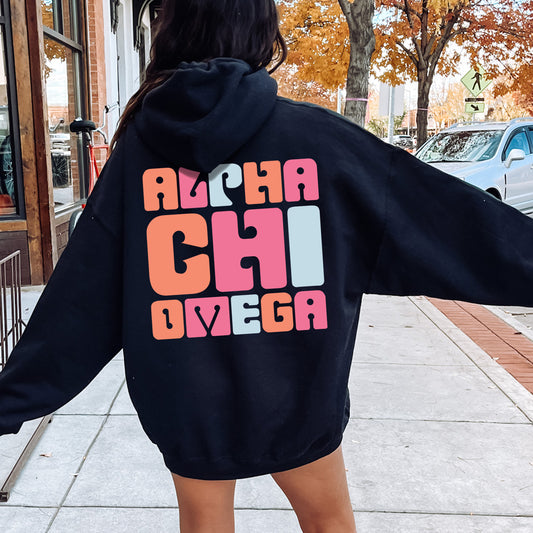 Alpha Chi Omega Vibrant Verve Sorority Hoodie _ 32601g