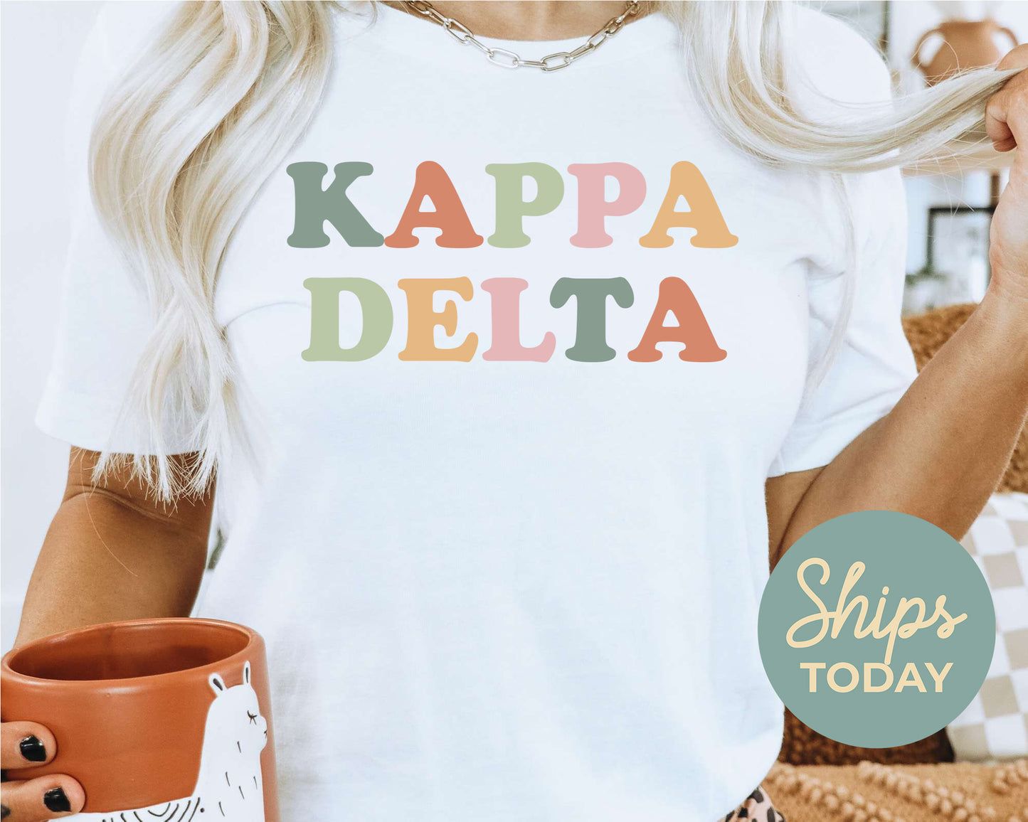 Kappa Delta Bright and Proud Sorority T-shirt _ 430g