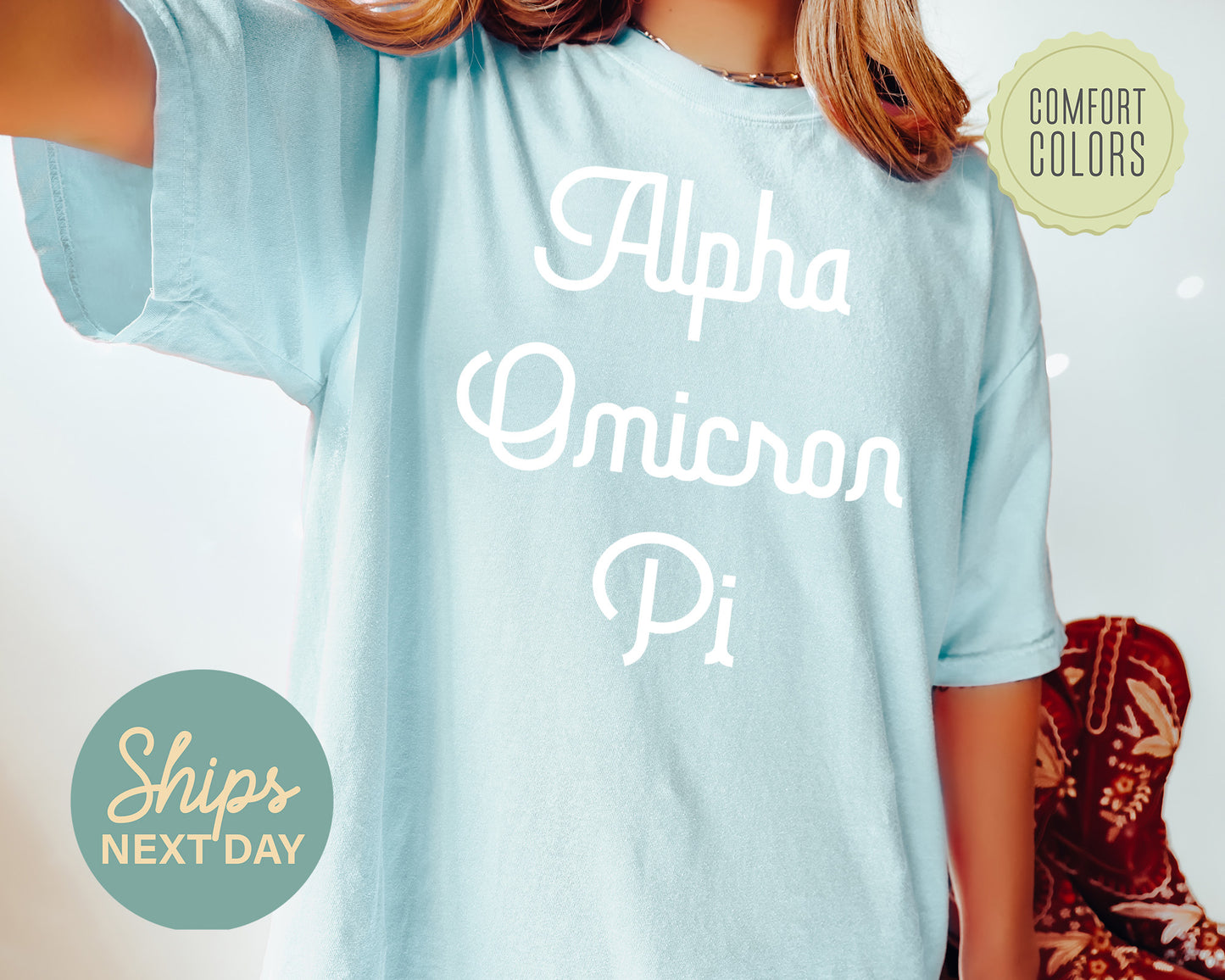 Alpha Omicron Pi All About That Pop Comfort Colors Sorority T-shirt _ 2685g