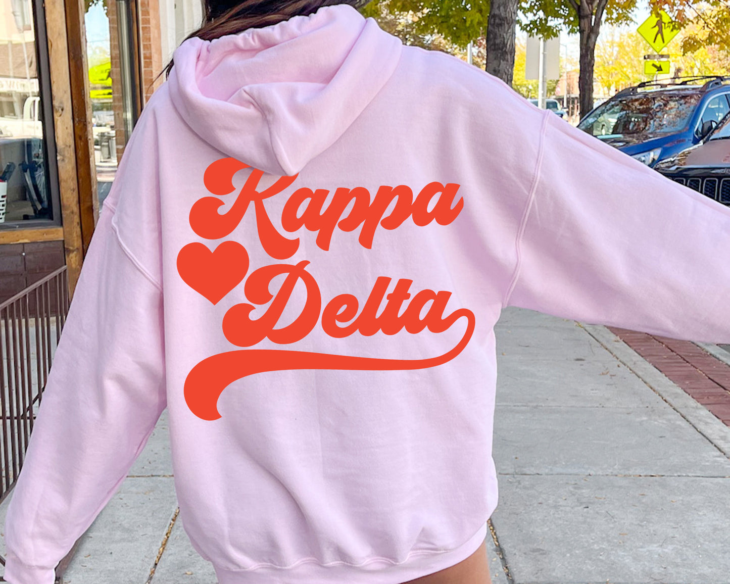 Kappa Delta Red Heart Sorority Hoodie _ 33362g