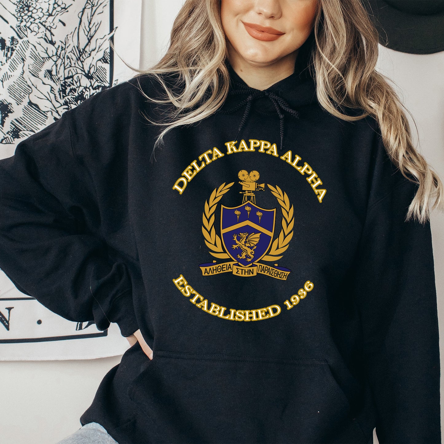 Delta Kappa Alpha Iconic Insignia COED Hoodie _ 35667g