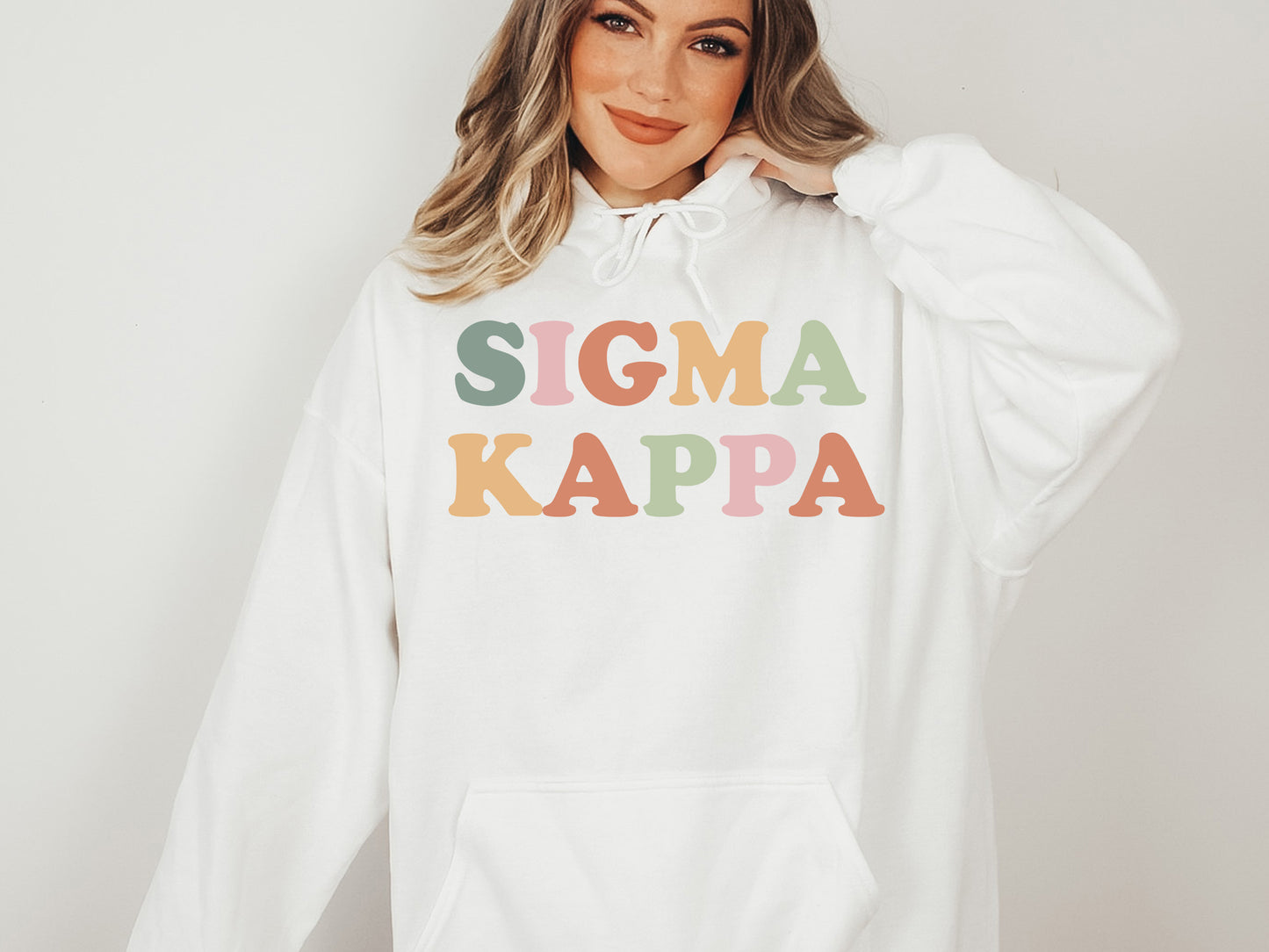 Sigma Kappa Bright and Proud Sorority Hoodie _ 436g