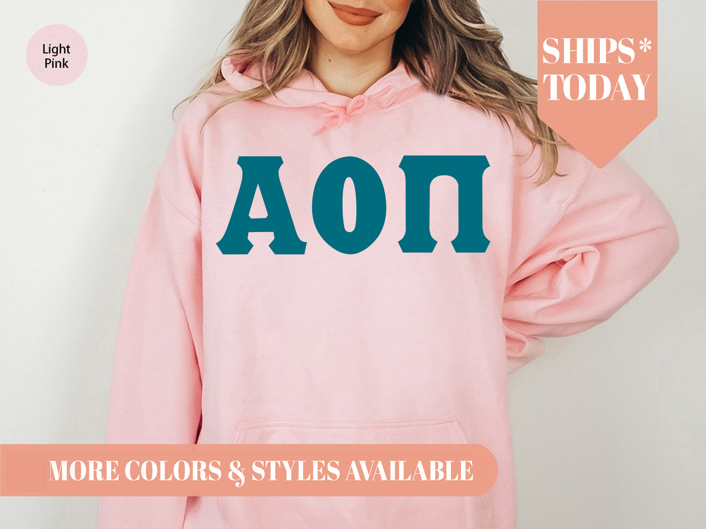 Alpha Omicron Pi Back to the Basics Sorority Hoodie _ 626g