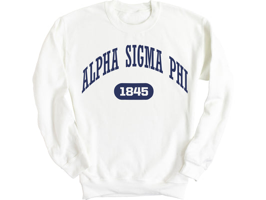 Alpha Sigma Phi Fraternal Arch Fraternity Sweatshirt _ 910g