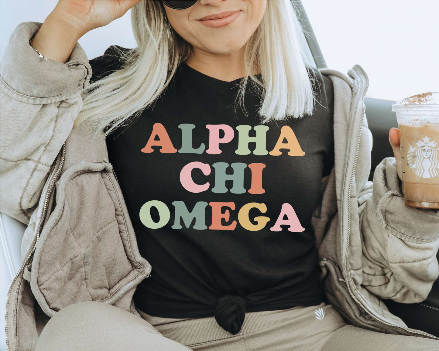 Alpha Chi Omega Bright and Proud Sorority T-shirt _ 414g