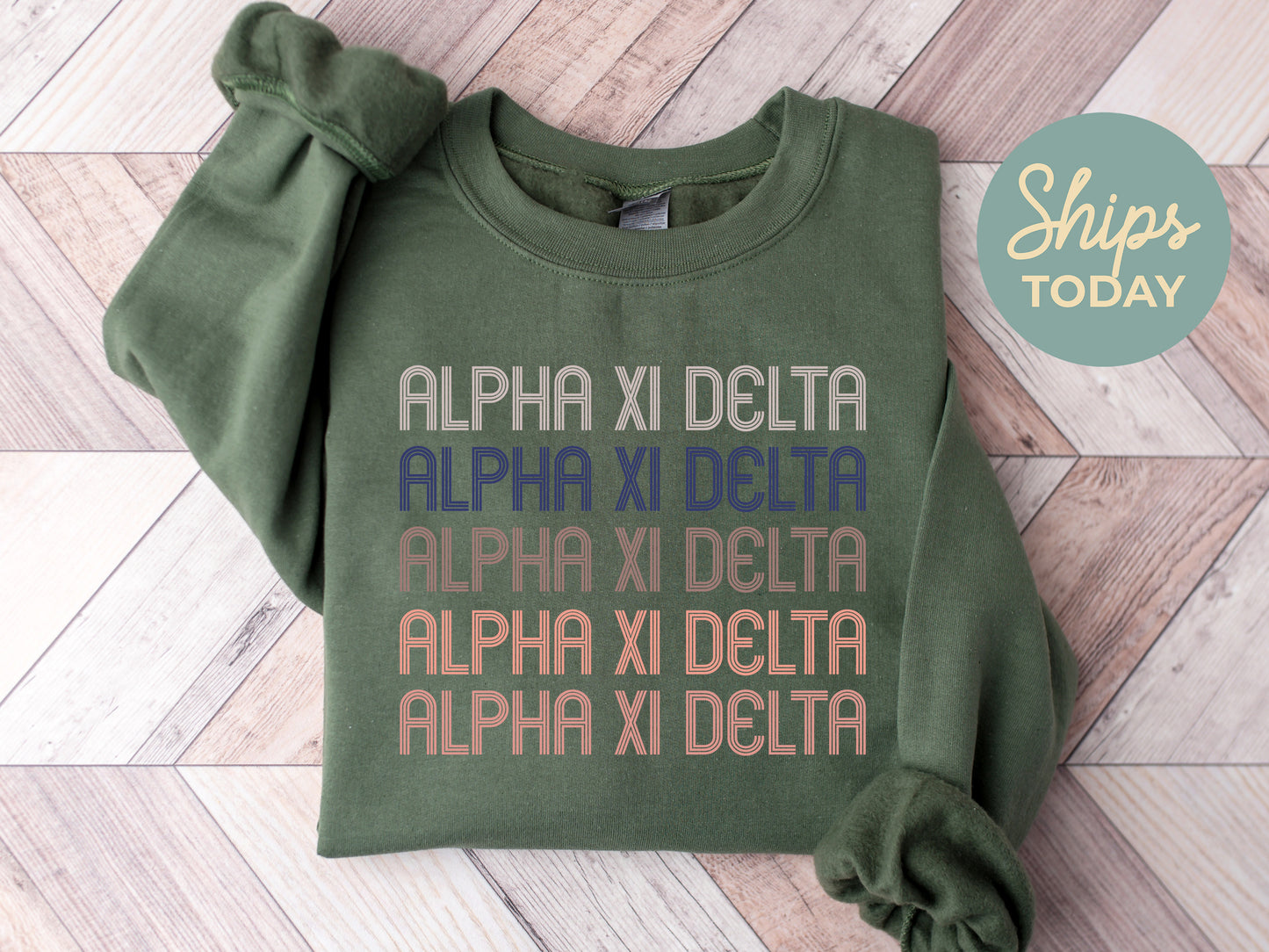 Alpha Xi Delta Greek Glamour Sorority Sweatshirt _ 31100g