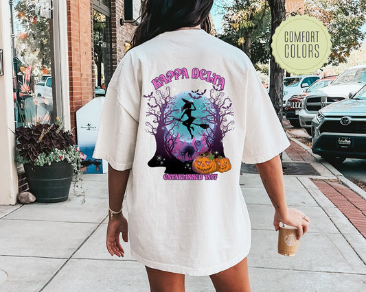 Kappa Delta Halloween Witch Comfort Colors Sorority T-shirt _ 36242g