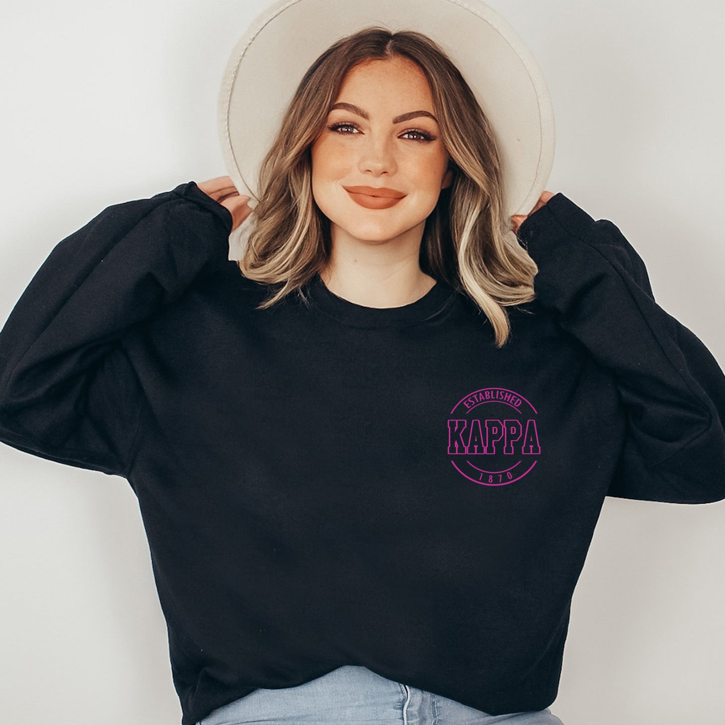 Kappa Kappa Gamma Stamped Sorority Sweatshirt _ 39129g