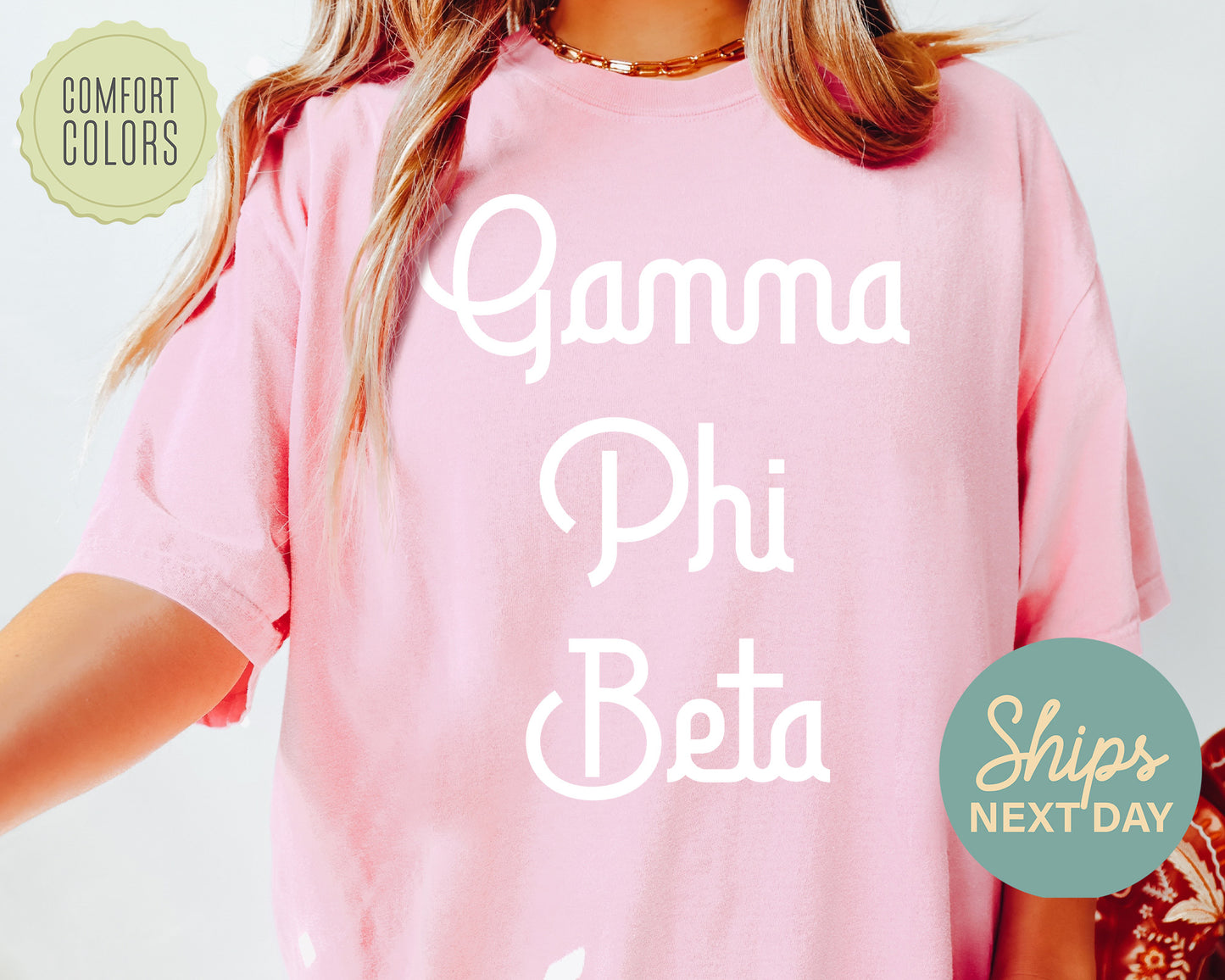 Gamma Phi Beta All About That Pop Comfort Colors Sorority T-shirt _ 2695g