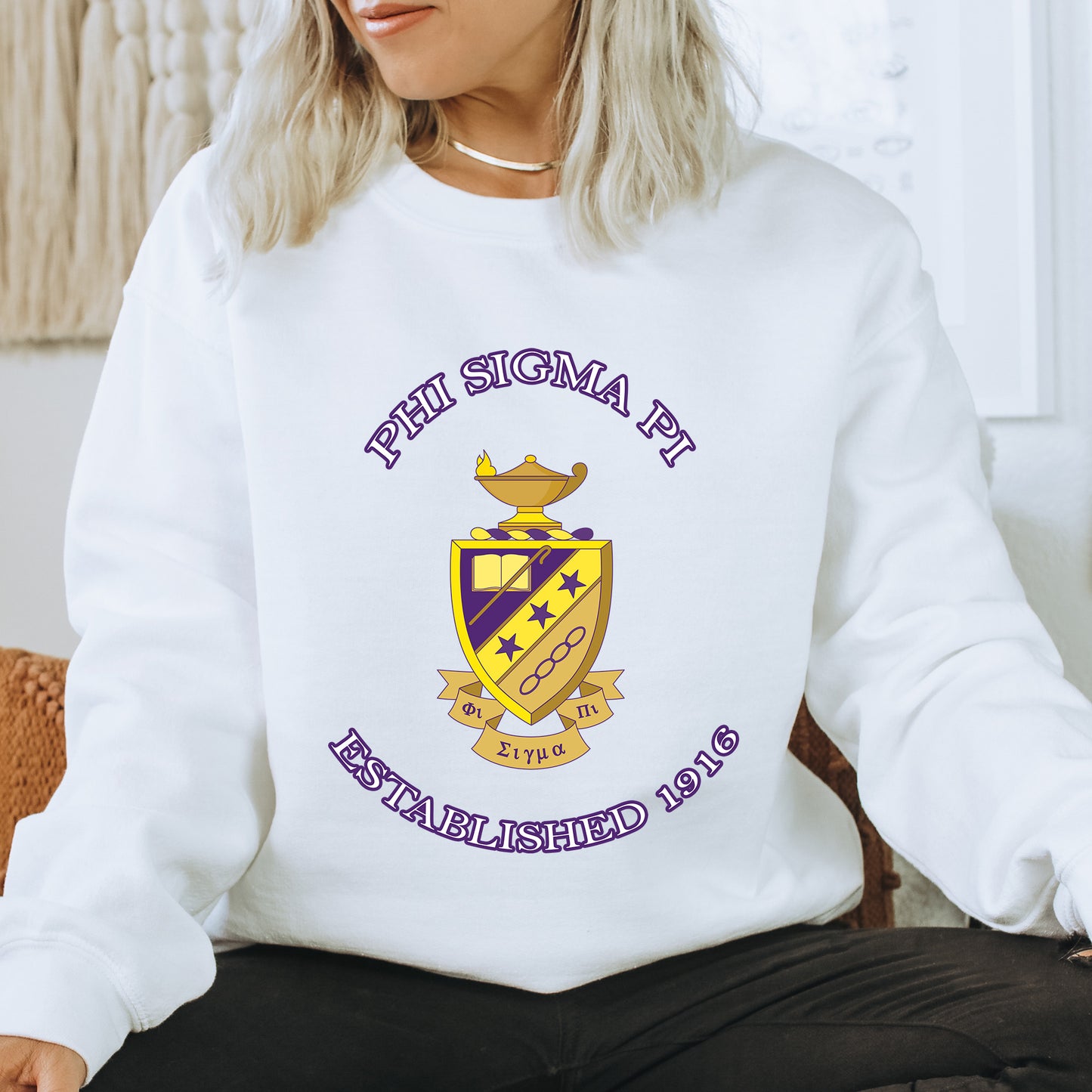 Phi Sigma Pi Iconic Insignia COED Sweatshirt _ 35675g