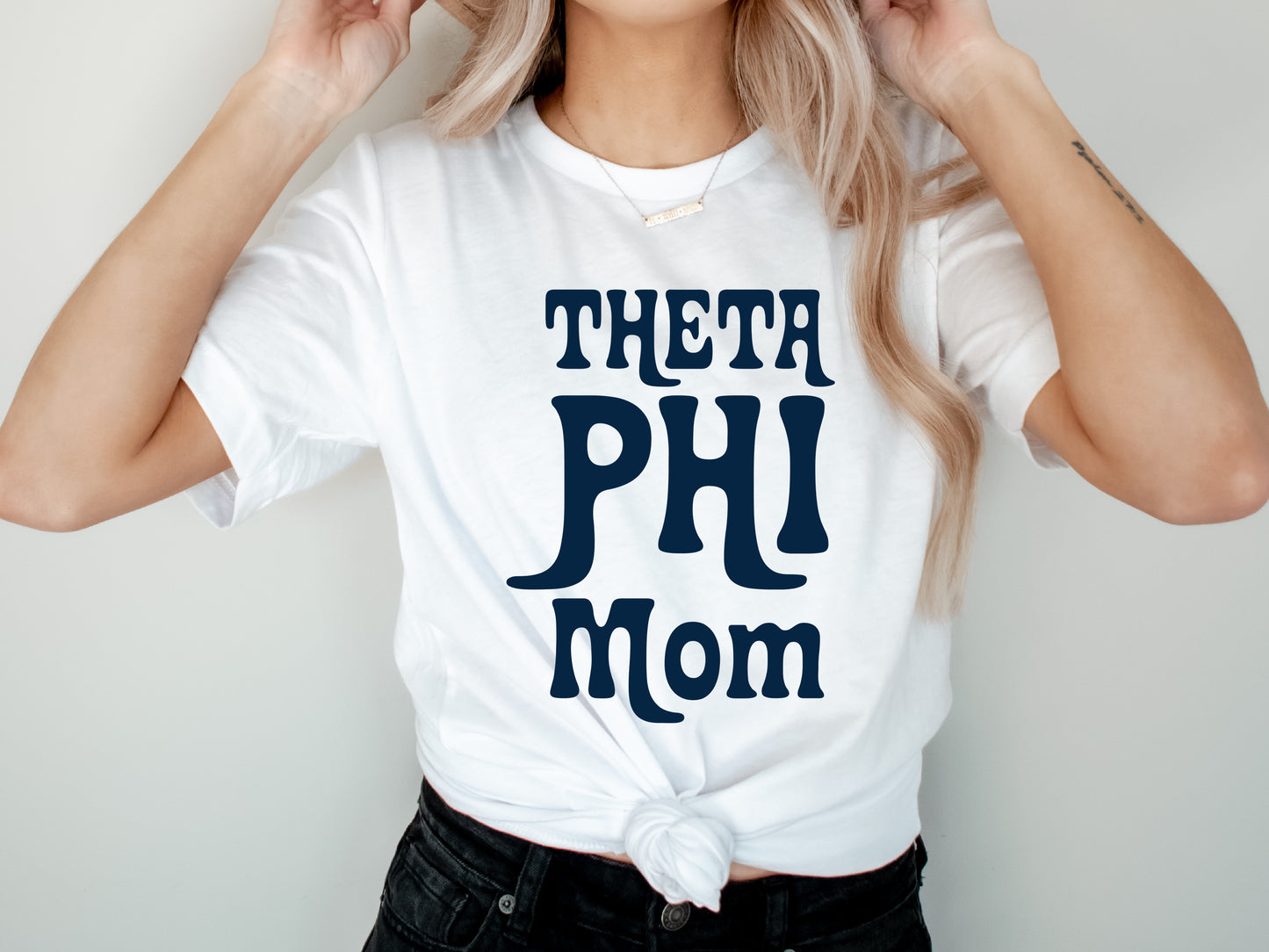 Theta Phi Alpha Got it from my Mom Sorority T-shirt _ 3095g