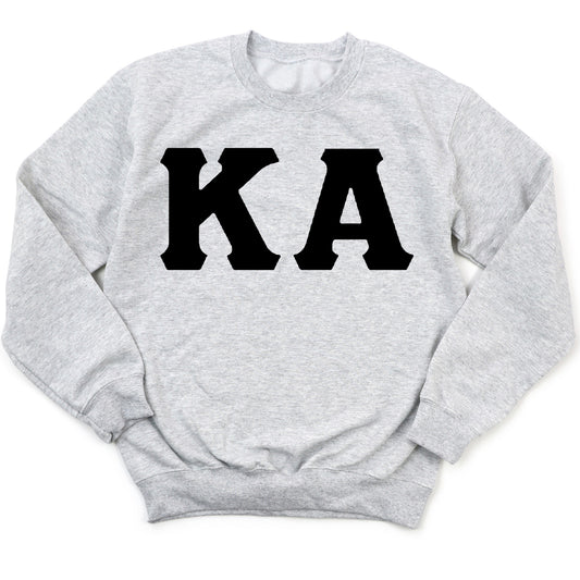 Kappa Alpha Order Black Letters Fraternity Sweatshirt _ 34918g