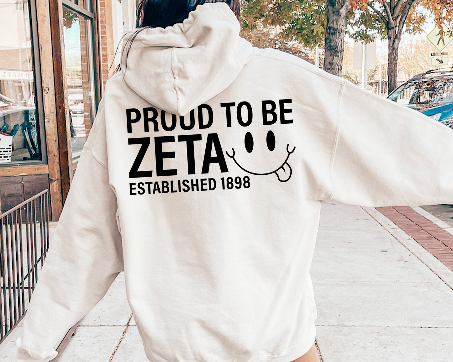 Zeta Tau Alpha Proud to Be Sorority Hoodie _ 33153g