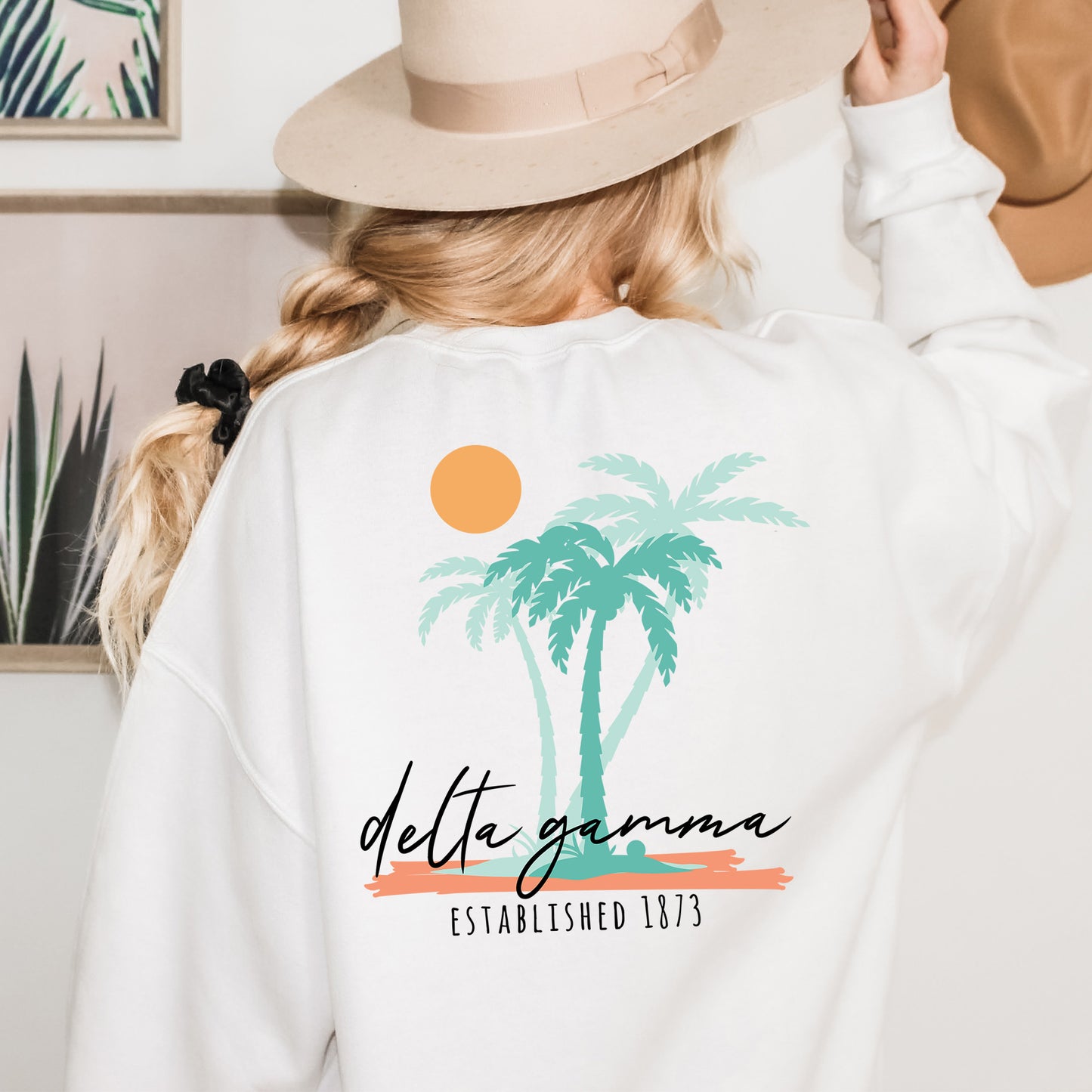 Delta Gamma Island Sisterhood Sorority Sweatshirt _ 33570g