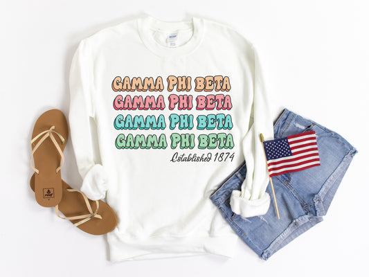 Gamma Phi Beta Lucy Sorority Sweatshirt _ 272g