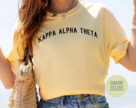 Kappa Alpha Theta Just Bold Comfort Colors Sorority T-shirt _ 2384g