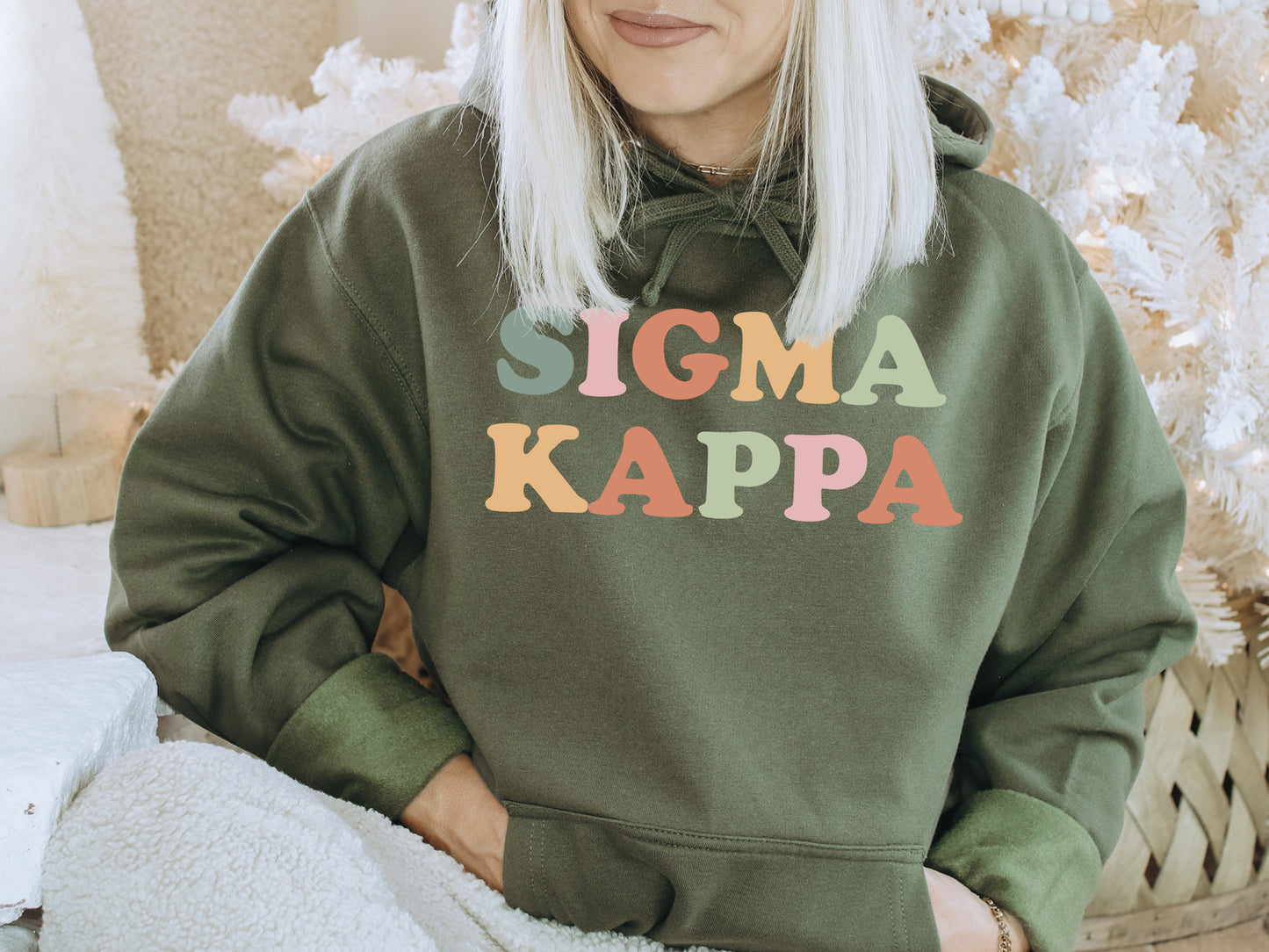 Sigma Kappa Bright and Proud Sorority Hoodie _ 436g