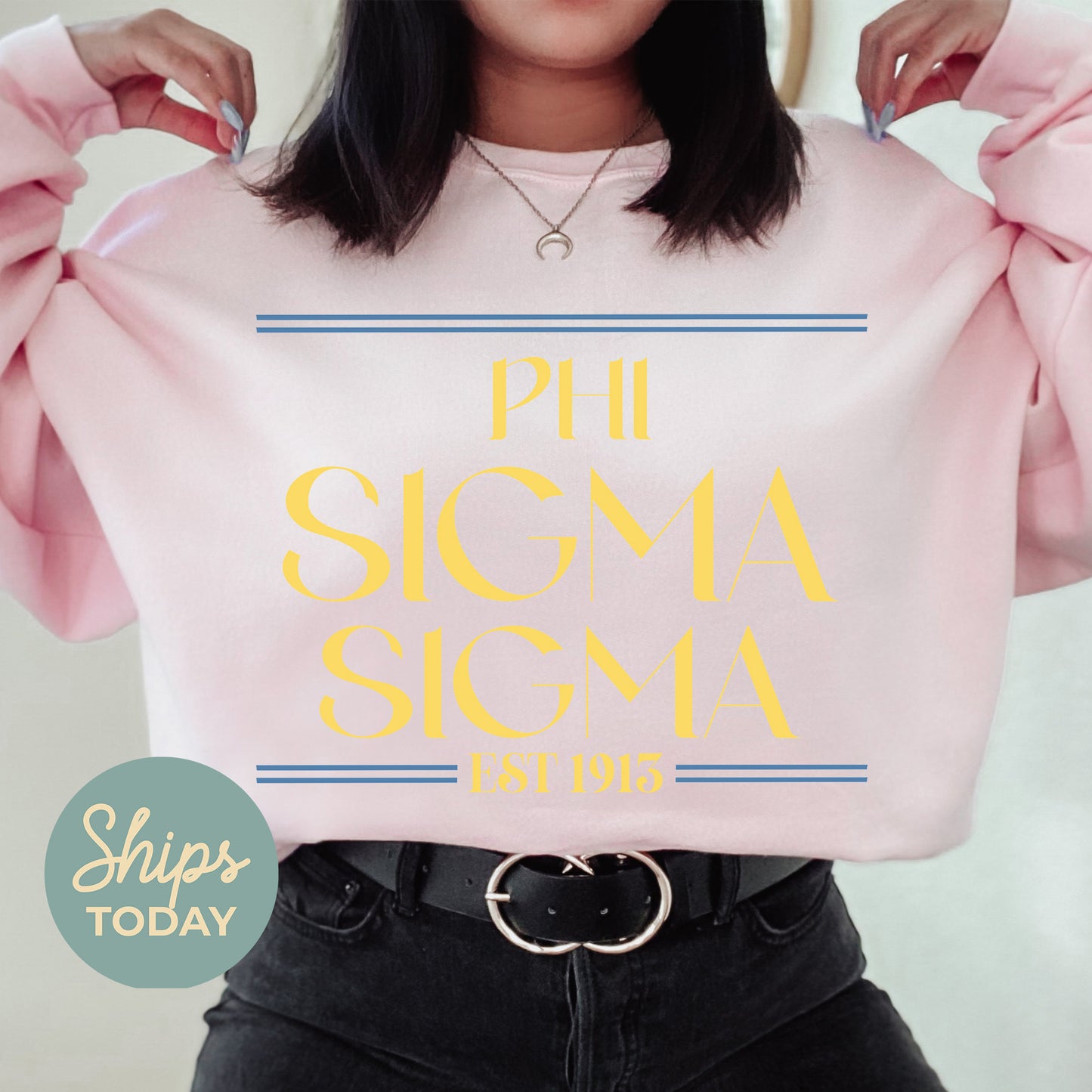Phi Sigma Sigma Greek Harmony Sorority Sweatshirt _ 34983g