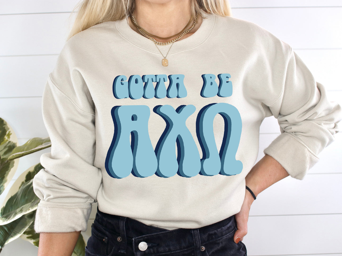 Alpha Chi Omega They've Gotta Be Sorority Sweatshirt _ 336g