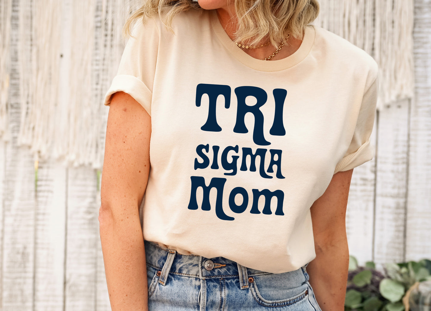 Sigma Sigma Sigma Got it from my Mom Sorority T-shirt _ 3094g