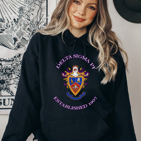 Delta Sigma Pi Iconic Insignia COED Hoodie _ 35668g