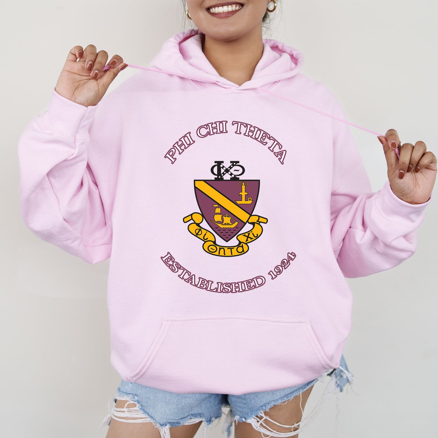 Phi Chi Theta Iconic Insignia COED Hoodie _ 35673g