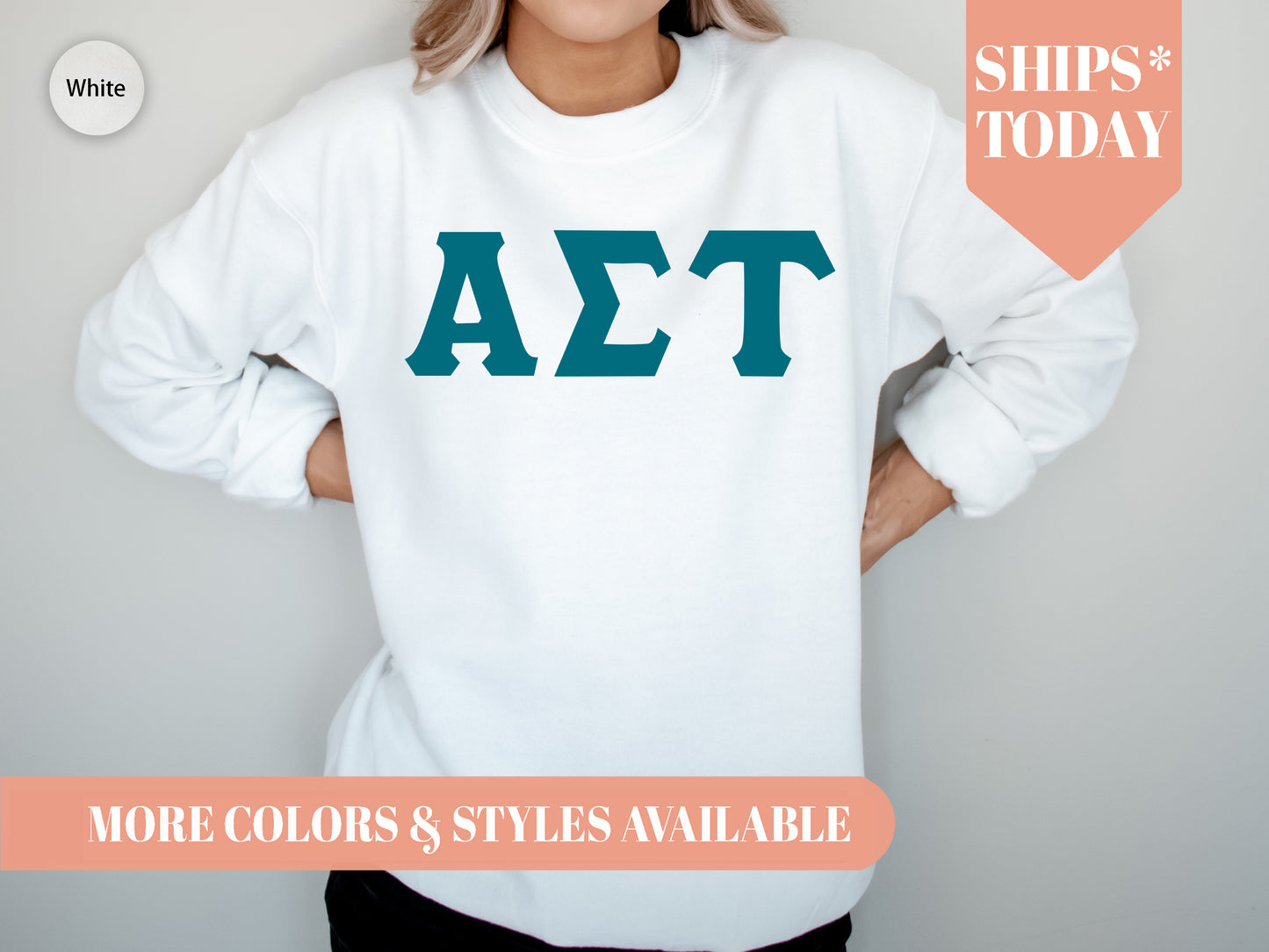 Alpha Sigma Tau Back to the Basics Sorority Sweatshirt _ 629g