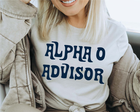 Alpha Omicron Pi Best Advisor Sorority T-shirt _ 3101g