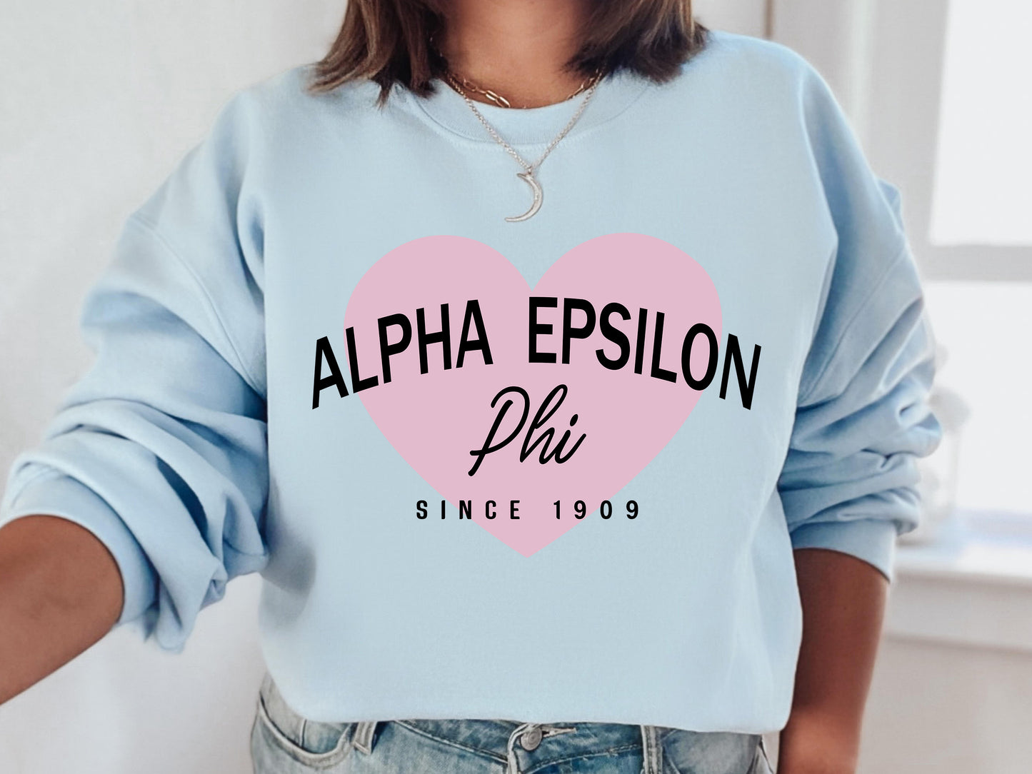 Alpha Epsilon Phi Pretty in Pink Sorority Sweatshirt _ 442g