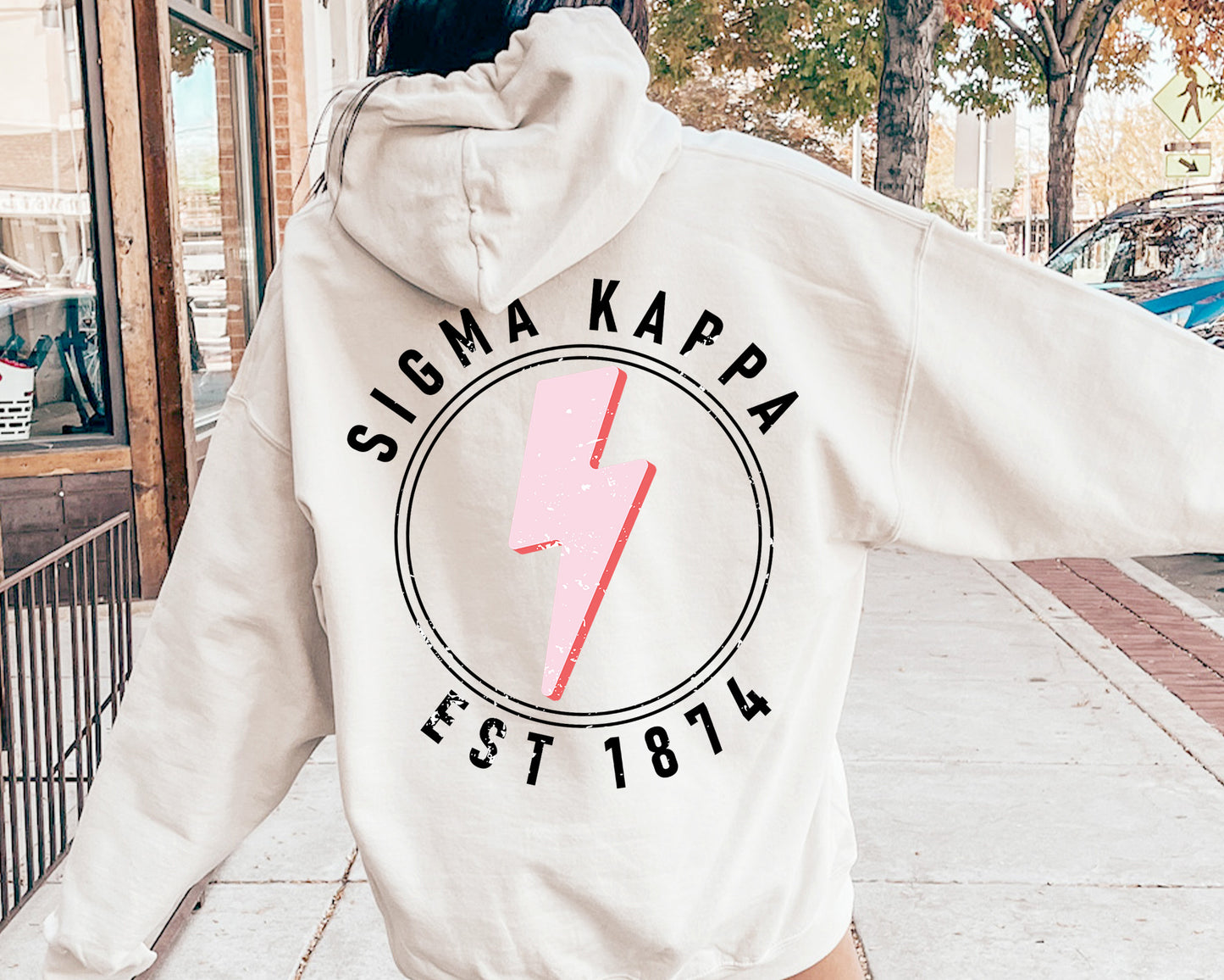Sigma Kappa Pinkish Strike Sorority Hoodie _ 33124g