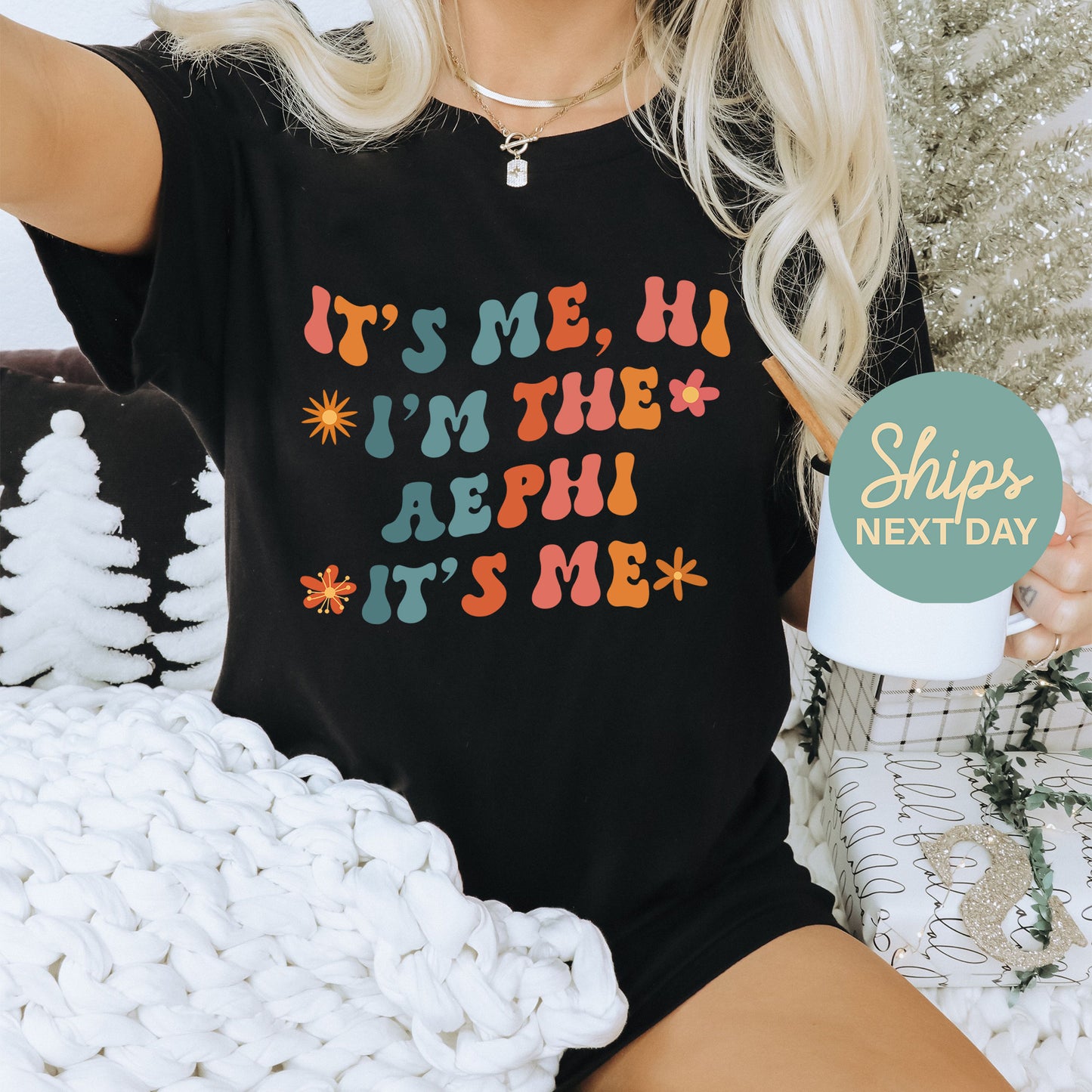 Alpha Epsilon Phi Style Sorority T-shirt _ 35993g